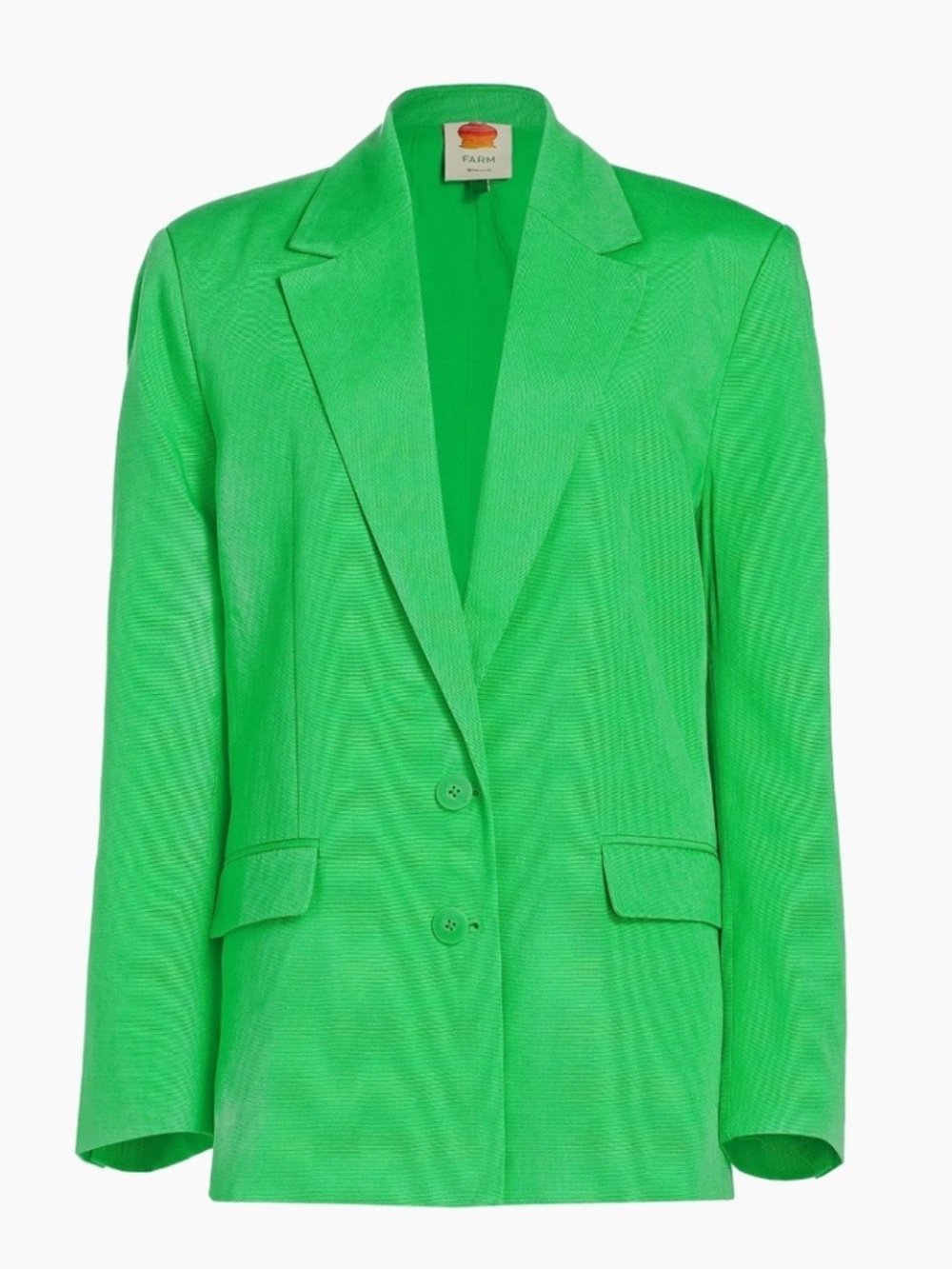 Farm Rio Bright Green Blazer - size Large